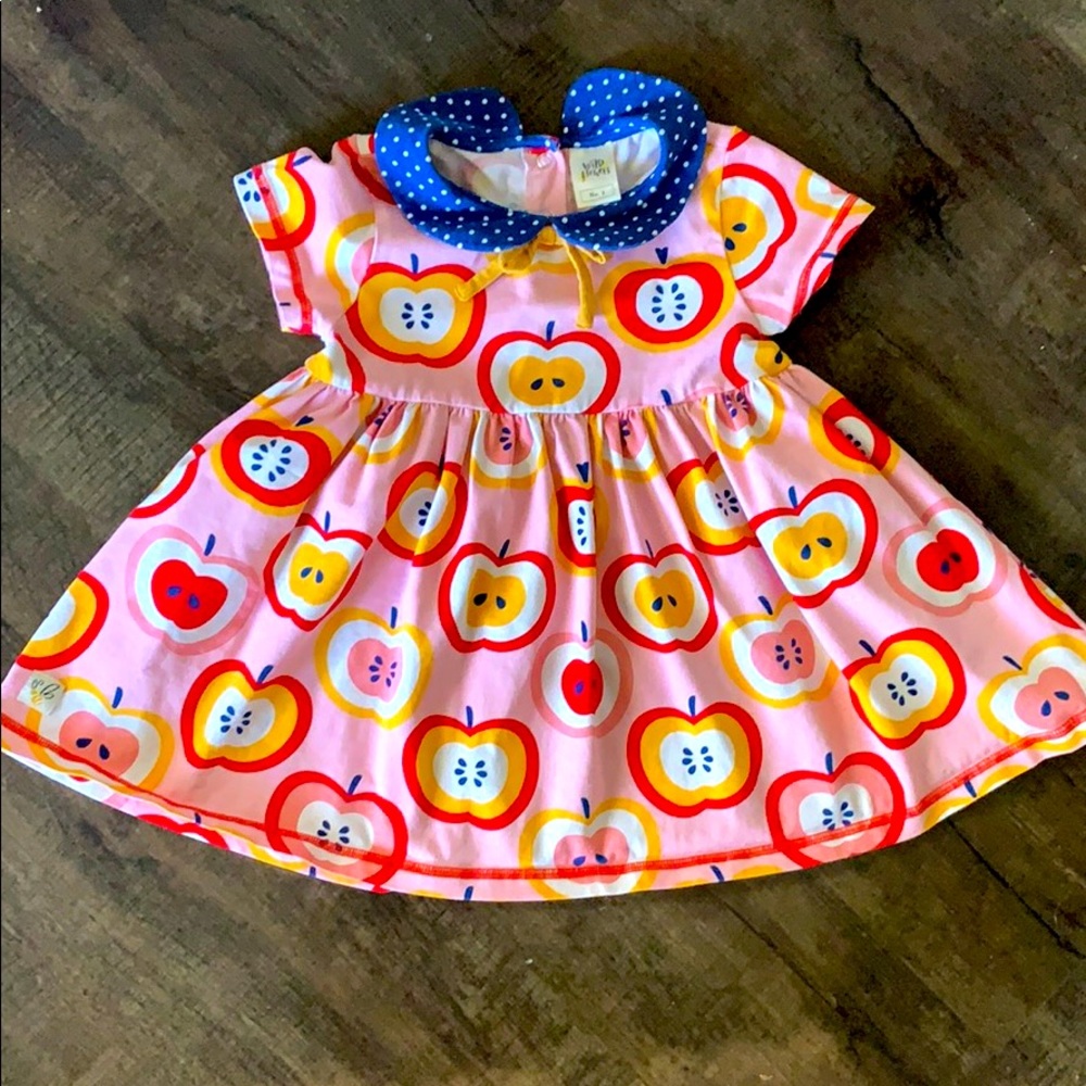 Wildflowers apple and polka dot top